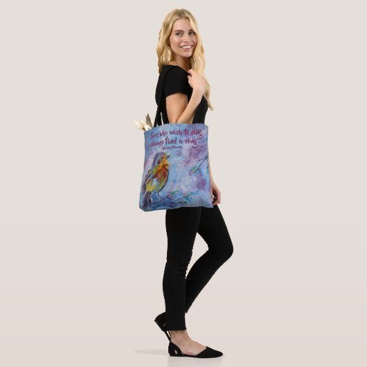 Tasche "Songbird of Hope" (Medium) (Am Model)