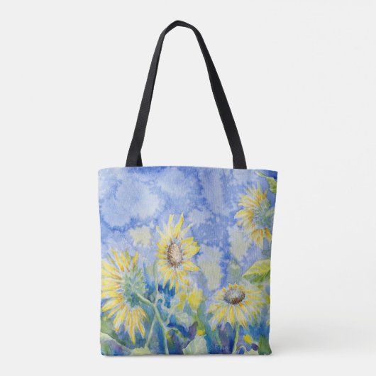 Tasche "Sonnenblumen" (Rückseite)