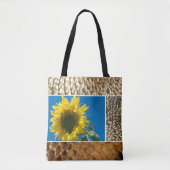 Tasche - Sonnenblumen-Collage (Vorderseite)