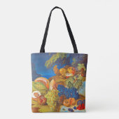 TASCHE - Stillleben: Melonen, Trauben, Pfirsiche,  (Rückseite)