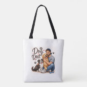 Tasche 'Stolzer Hundepapa' – Süße Geschenktasche f (Rückseite)