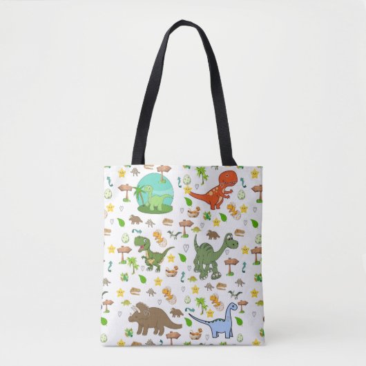 Tasche, Süßer Dinosaurier Wildlife Tasche (Vorderseite)