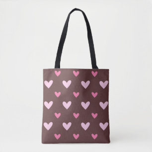 Tasche "Sweetheart" – Rosa und rosafarbene Herzen