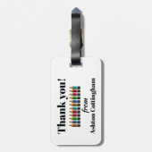 Tasche-Tag/Gepäckmarke Gepäckanhänger (Rückseite vertikal)