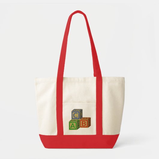 Tasche Tote mit Kinderbausteinen (Vorne)