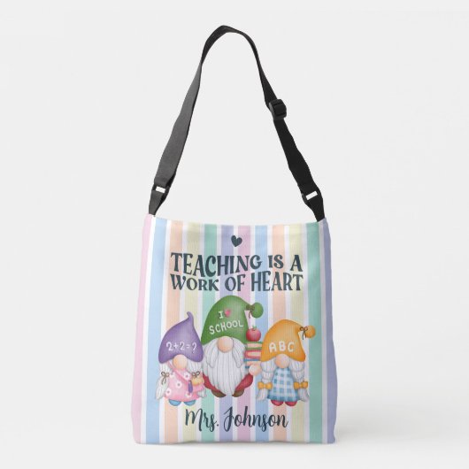 Tasche und Schultasche für personalisierte Lehrer (Rückseite)