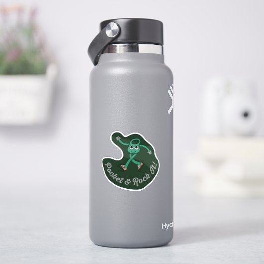 Tasche und Stein es Retro-Aufkleber Aufkleber (HydroFlask)