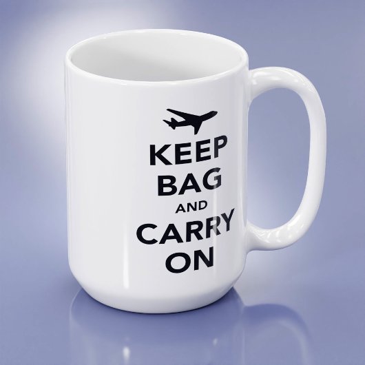 Tasche und Tasche behalten (Behalt Ruhe) Kaffeetasse