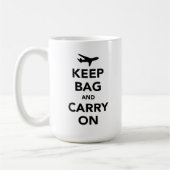 Tasche und Tasche behalten (Behalt Ruhe) Kaffeetasse (Links)