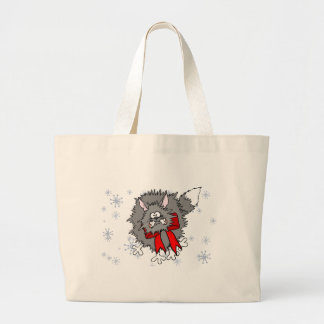 Tasche - verrücktes Katzen-Weihnachten