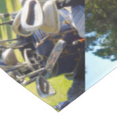 Tasche voll mit Golfklubs, Tischdecke