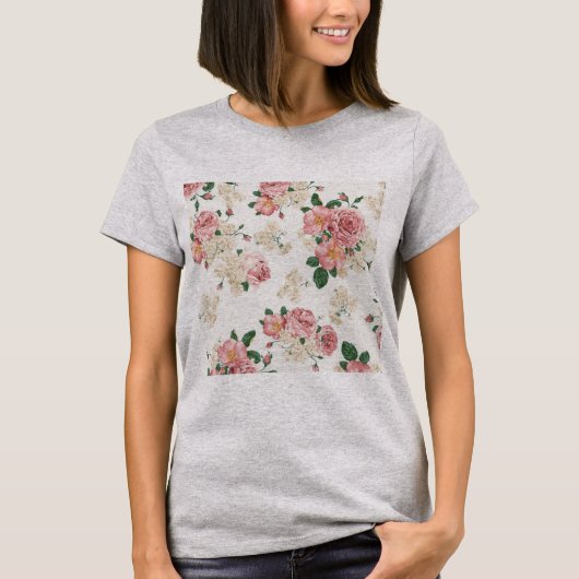 Tasche voll Rosen T-Shirt (Vorderseite)