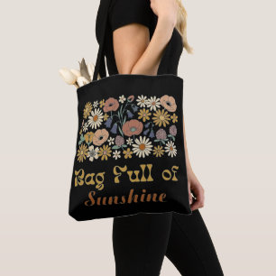Tasche voller Sonnenschein – Retro-Blütenpracht