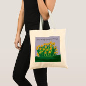 Tasche von Baumwolle in originalem Blumendesign (Vorderseite (Produkt))