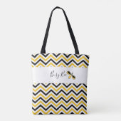 Tasche von Besen, Gelb, Weiß und Schwarz (Rückseite)