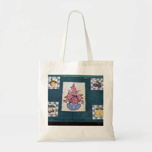 Tasche von Blume und FruchtCollage (Vorne)