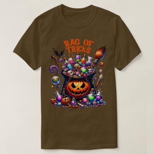 Tasche von Tricks ist Halloween-Saison Menschen T-Shirt (Design vorne)