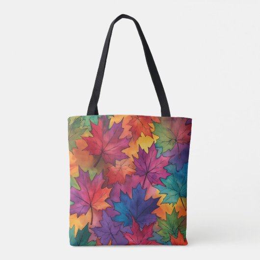 Tasche Wasserfarben Fall Natur (Rückseite)
