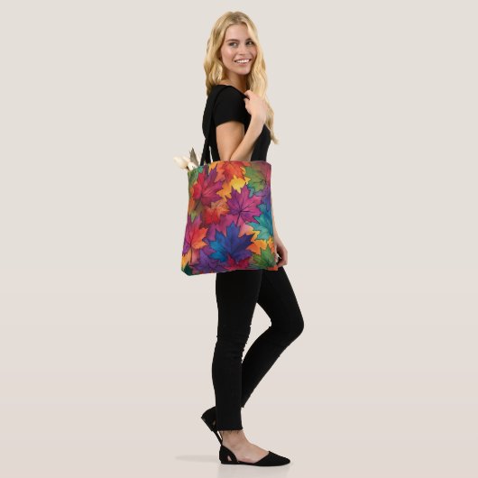 Tasche Wasserfarben Fall Natur (Am Model)
