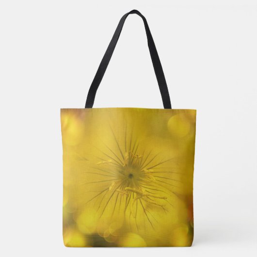 Tasche Yellow Bokeh Blume (Vorderseite)