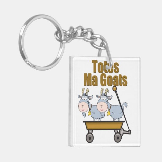 Tasche Ziegen Schlüsselanhänger (Vorderseite links)