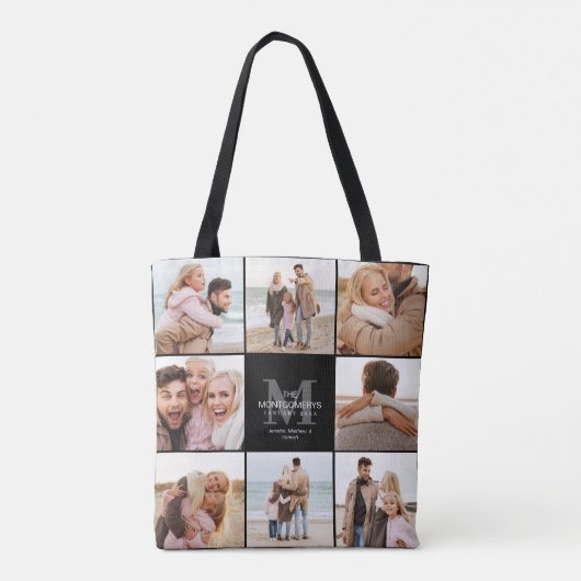 Tasche zur FotoCollage von 8 Fotos (Rückseite)