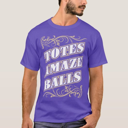 Taschen Amazeballs überraschen Ball-lustiges T-Shirt (Vorderseite)