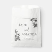 Taschen aus schwarzem und weißem Gastgeschenk Hoch Geschenktütchen (Vorderseite)