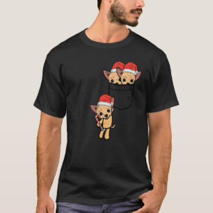 Taschen Chichuahuas Chiwawa Nikolaus Hund Weihnach T-Shirt