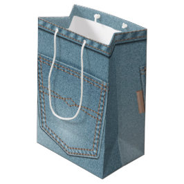 Taschen-Denim-Blue Jeans Mittlere Geschenktüte