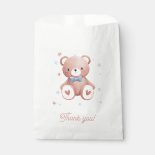 Taschen für Teddybär-Baby-Jungen-Showerparty - Bla Geschenktütchen