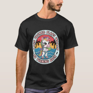 Taschen Gepackt Klappen Gewachst Lustiges Reisen f T-Shirt