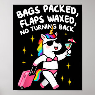 Taschen gepackt Klappen gewachst Rückkehr Sommer M Poster