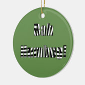 Taschen-Humbug fasst Weihnachtsdekoration ab Keramik Ornament (Links)