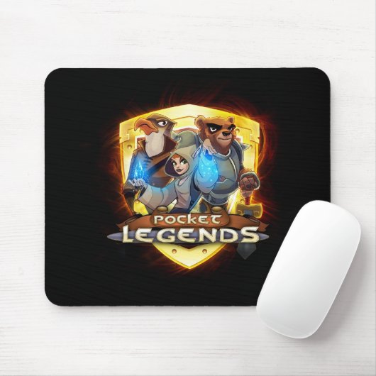 Taschen-Legenden-Goldlogo Mousepad (Mit Mouse)