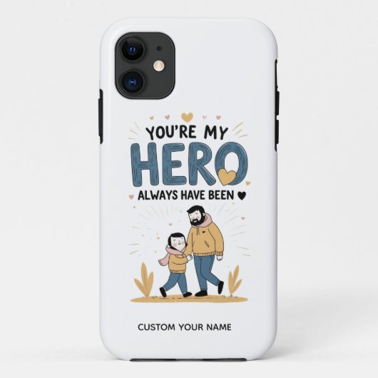 Taschen-Liebe – Du bist mein Held” PAPI Case-Mate iPhone Hülle (Rückseite)