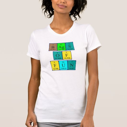 Taschen lustigen periodischen Phrase Shirt (Vorderseite)