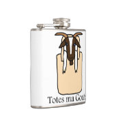 Taschen-MA-Ziegen (mit Text) Flachmann (Rechts)