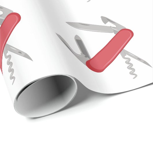 Taschen-Messer Geschenkpapier (Rolleneckpunkt)