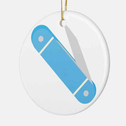 Taschen-Messer Keramik Ornament (Links)