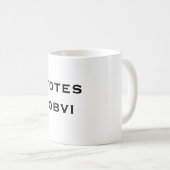 Taschen obvi Kaffee-Tasse Kaffeetasse (VorderseiteRechts)