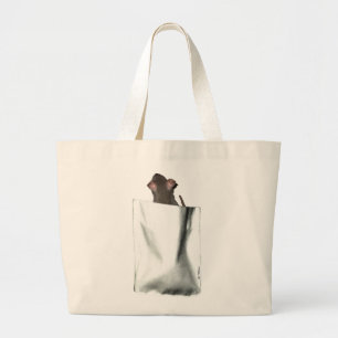 Taschen-Ratte (Gesicht) Jumbo Stoffbeutel