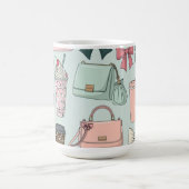 Taschen, Schleifen & Lattes Kaffeetasse (Mittel)