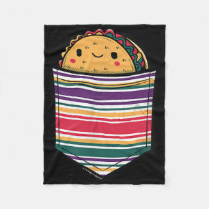 Taschen-Taco-Serape-Cinco-De-Mayo-Party-Spaß für K Fleecedecke