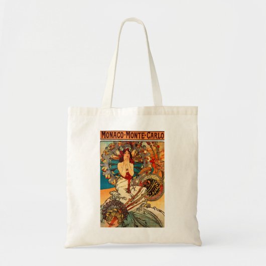 Taschen-Tasche Alphonse Mucha Monaco Monte Carlo Tragetasche (Vorne)