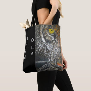 Taschen-Tasche (AO) - große Katzen-Porträt Tasche