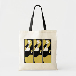 Taschen-Tasche: Beardsley Illustration das gelbe Tragetasche