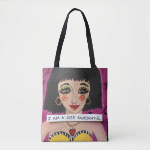 TASCHEN-TASCHE BIN ICH EINE EHRFÜRCHTIGE GRÖSSE TASCHE