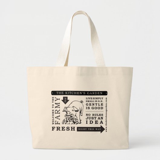 Taschen-Tasche für den Garten Jumbo Stoffbeutel (Vorne)