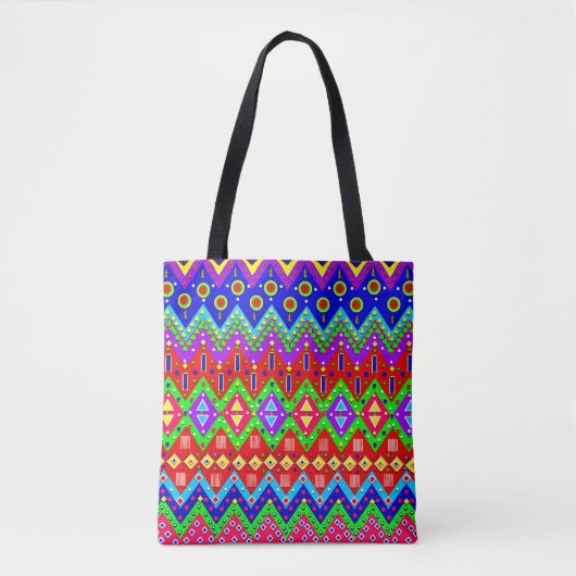 Taschen-Tasche, mexikanische festliche bunte Tasche (Vorderseite)